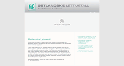 Desktop Screenshot of lettmetall.no